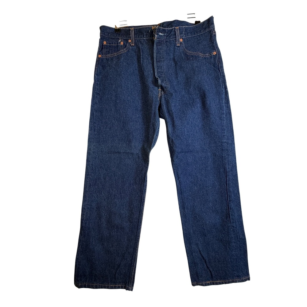 Vintage Levis 501 Made in USA May 1999 Dark Wash Straight Leg Jeans 38x30